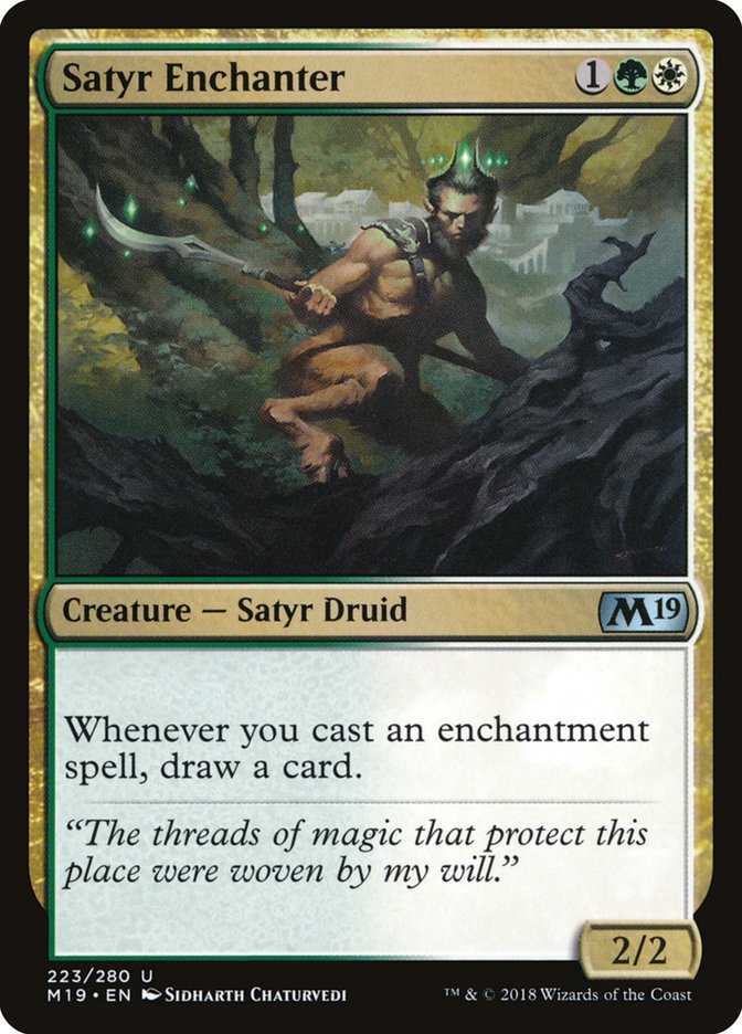 Satyr Enchanter [Core Set 2019] | Card Citadel