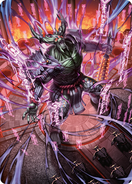 Hidetsugu, Devouring Chaos Art Card [Kamigawa: Neon Dynasty Art Series] | Card Citadel