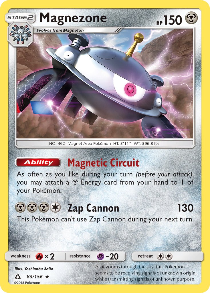 Magnezone (83/156) (Prerelease Kit Exclusive) (Theme Deck Exclusive) [Sun & Moon: Ultra Prism] | Card Citadel