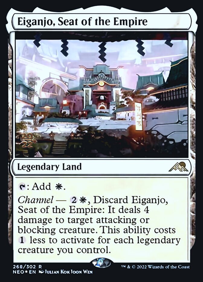 Eiganjo, Seat of the Empire [Kamigawa: Neon Dynasty Prerelease Promos] | Card Citadel