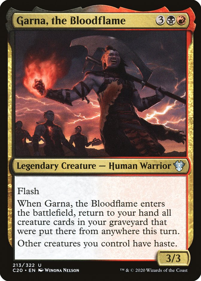 Garna, the Bloodflame [Commander 2020] | Card Citadel