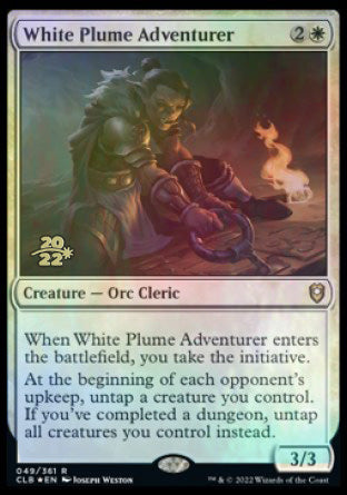 White Plume Adventurer [Commander Legends: Battle for Baldur's Gate Prerelease Promos] | Card Citadel