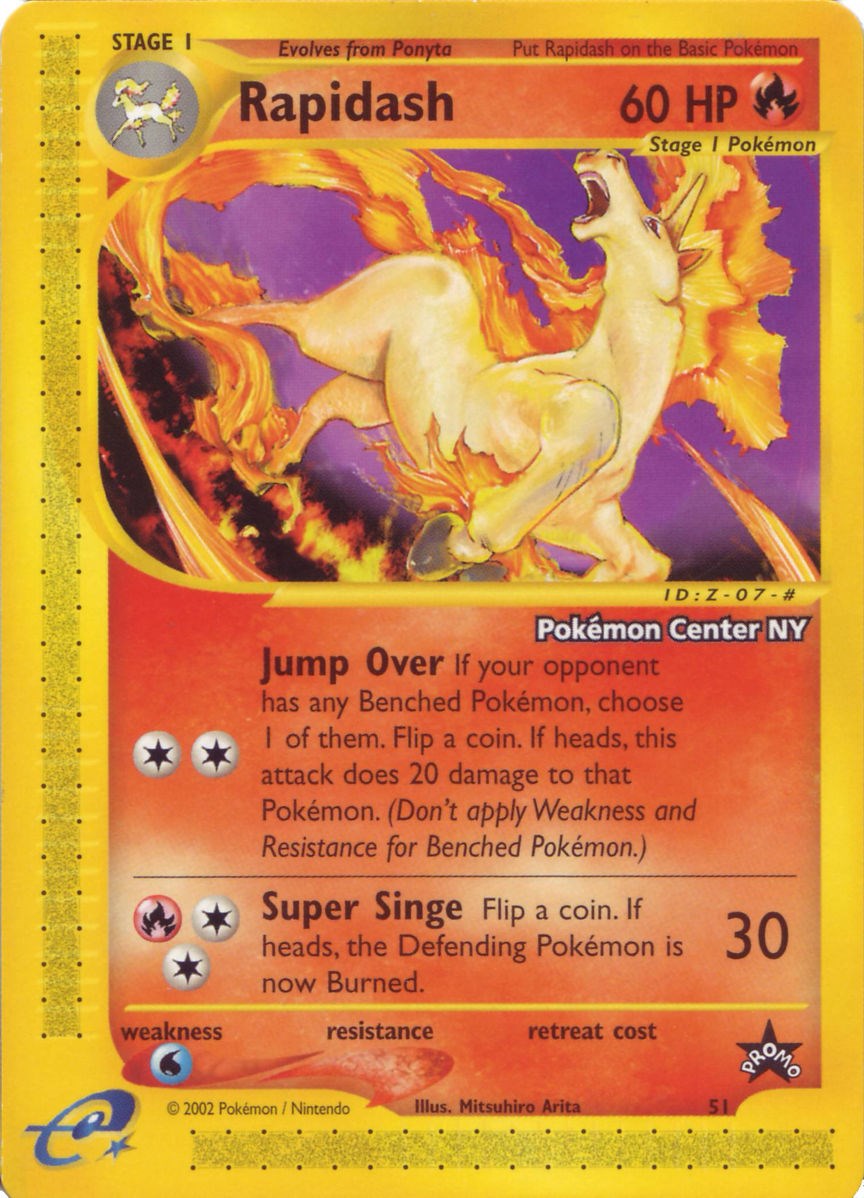 Rapidash (51) (Pokemon Center NY Promo) [Wizards of the Coast: Black Star Promos] | Card Citadel