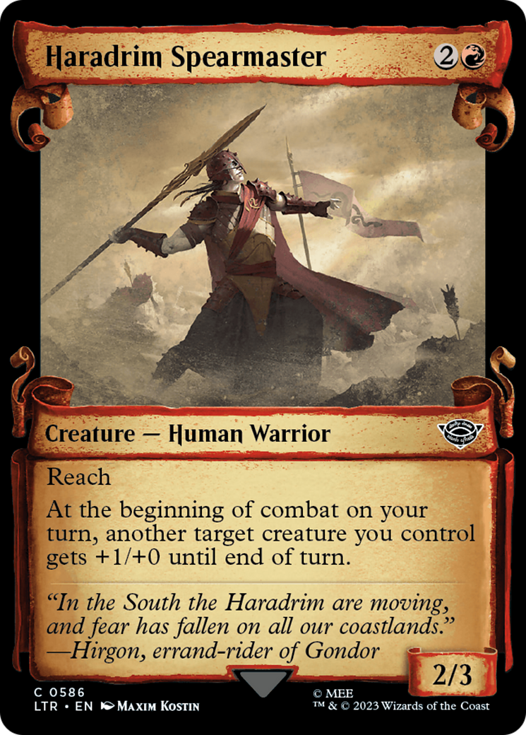 Haradrim Spearmaster [The Lord of the Rings: Tales of Middle-Earth Showcase Scrolls] | Card Citadel