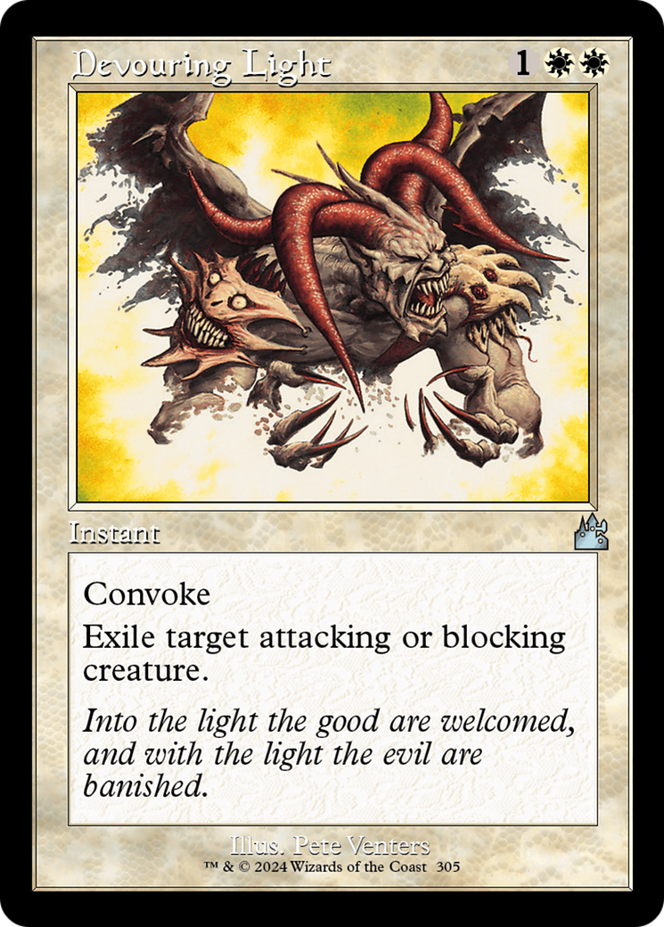 Devouring Light (Retro Frame) [Ravnica Remastered] | Card Citadel