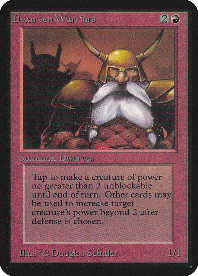 Dwarven Warriors [Limited Edition Alpha] | Card Citadel