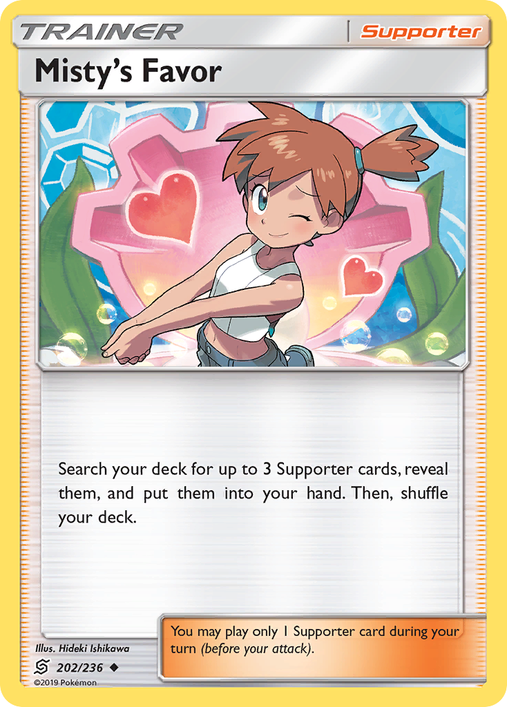 Misty's Favor (202/236) [Sun & Moon: Unified Minds] | Card Citadel