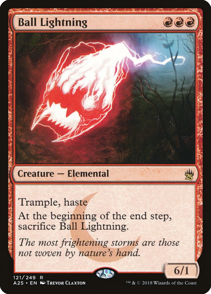 Ball Lightning [Masters 25] | Card Citadel