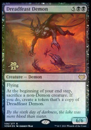 Dreadfeast Demon [Innistrad: Crimson Vow Prerelease Promos] | Card Citadel