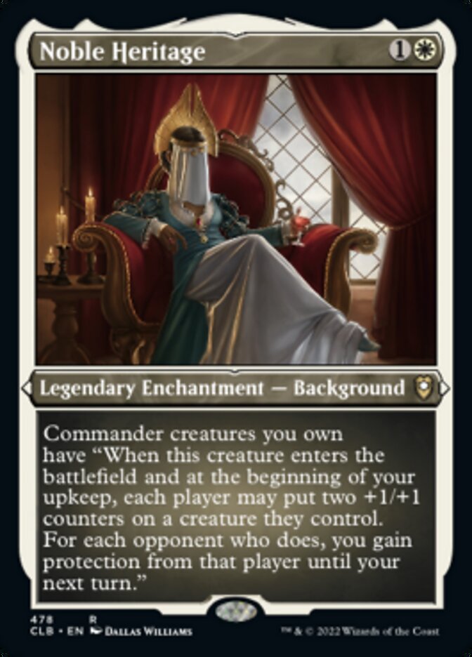 Noble Heritage (Foil Etched) [Commander Legends: Battle for Baldur's Gate] | Card Citadel