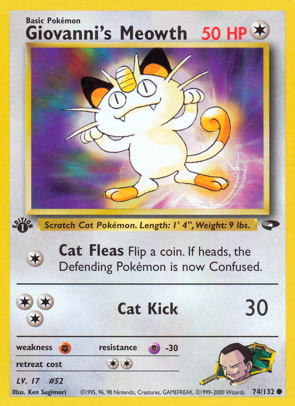 Giovanni's Meowth (74/132) [Gym Challenge 1st Edition] | Card Citadel