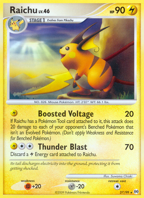 Raichu (27/99) [Platinum: Arceus] | Card Citadel