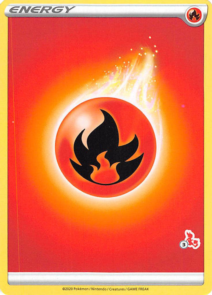 Fire Energy (Cinderace Stamp #3) [Battle Academy 2022] | Card Citadel