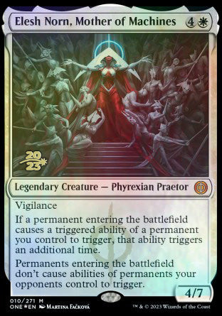 Elesh Norn, Mother of Machines [Phyrexia: All Will Be One Prerelease Promos] | Card Citadel