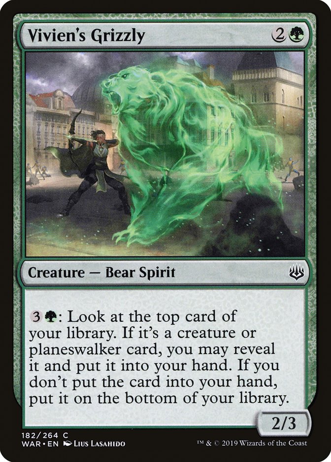 Vivien's Grizzly [War of the Spark] | Card Citadel
