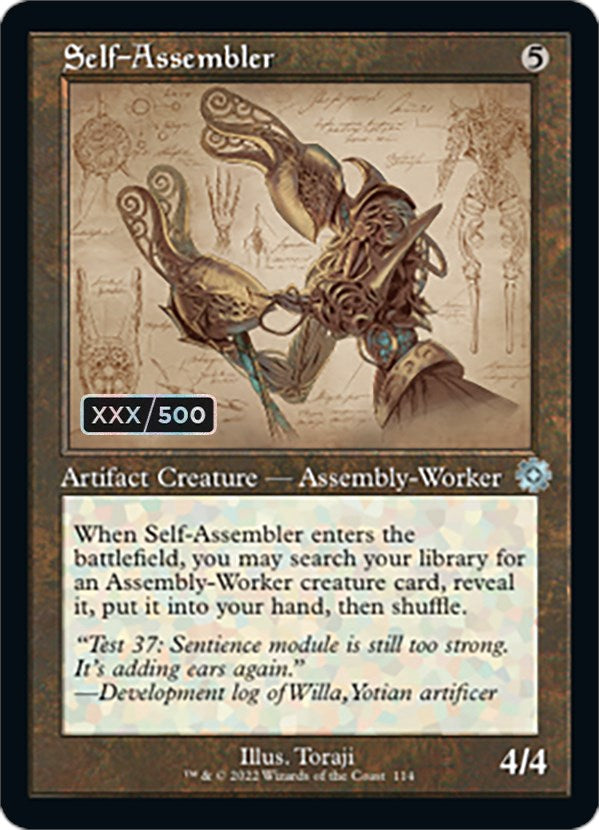 Self-Assembler (Retro Schematic) (Serial Numbered) [The Brothers' War Retro Artifacts] | Card Citadel