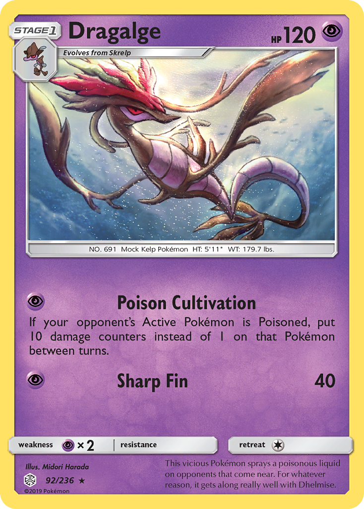 Dragalge (92/236) [Sun & Moon: Cosmic Eclipse] | Card Citadel