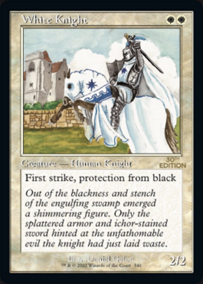 White Knight (Retro) [30th Anniversary Edition] | Card Citadel