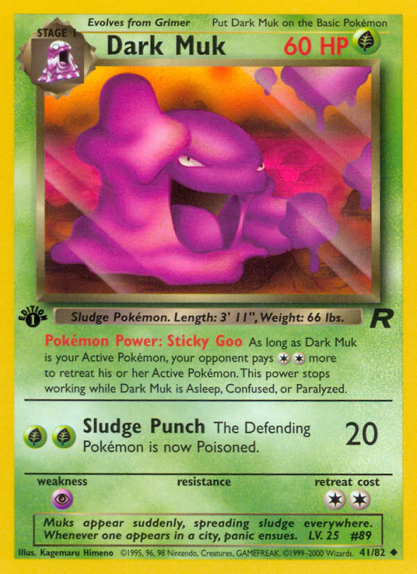 Dark Muk (41/82) [Team Rocket 1st Edition] | Card Citadel