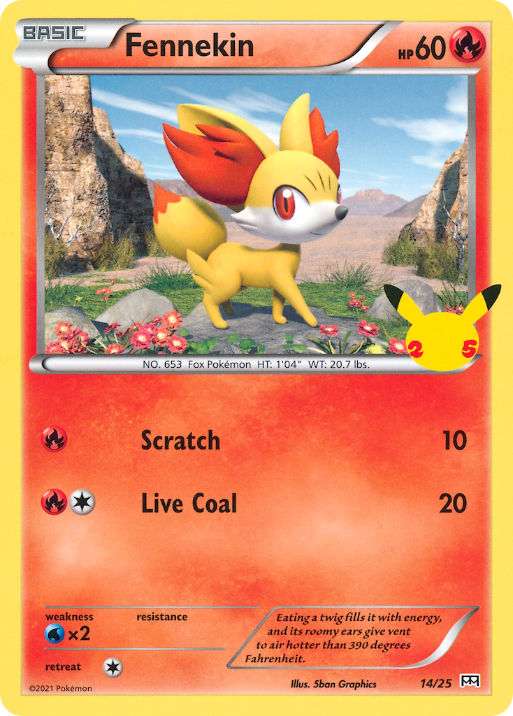 Fennekin (14/25) [McDonald's 25th Anniversary] | Card Citadel