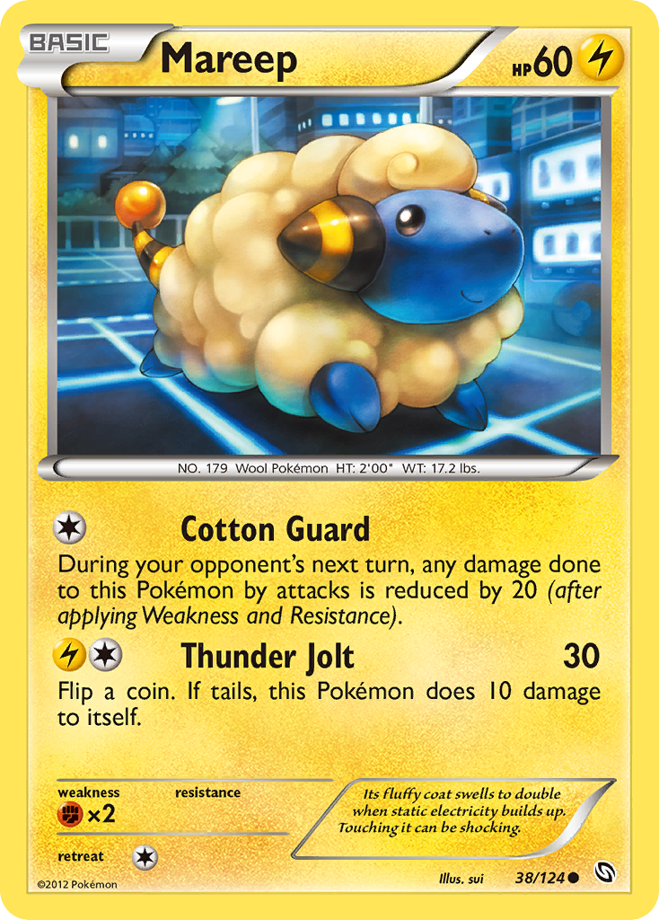 Mareep (38/124) [Black & White: Dragons Exalted] | Card Citadel