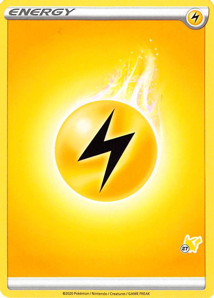 Lightning Energy (Pikachu Stamp #27) [Battle Academy 2022] | Card Citadel