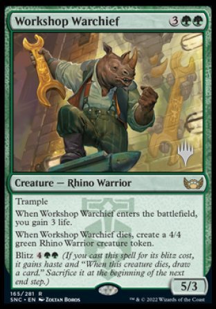 Workshop Warchief (Promo Pack) [Streets of New Capenna Promos] | Card Citadel