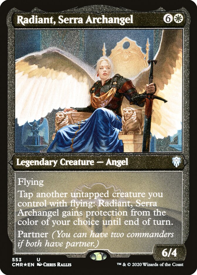 Radiant, Serra Archangel (Foil Etched) [Commander Legends] | Card Citadel