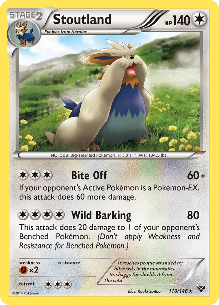 Stoutland (110/146) [XY: Base Set] | Card Citadel