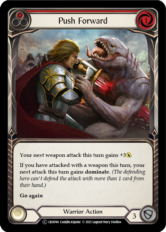 Push Forward (Red) [CRU094] Unlimited Normal | Card Citadel