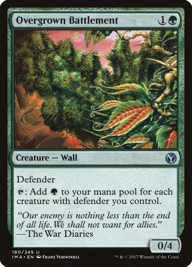 Overgrown Battlement [Iconic Masters] | Card Citadel