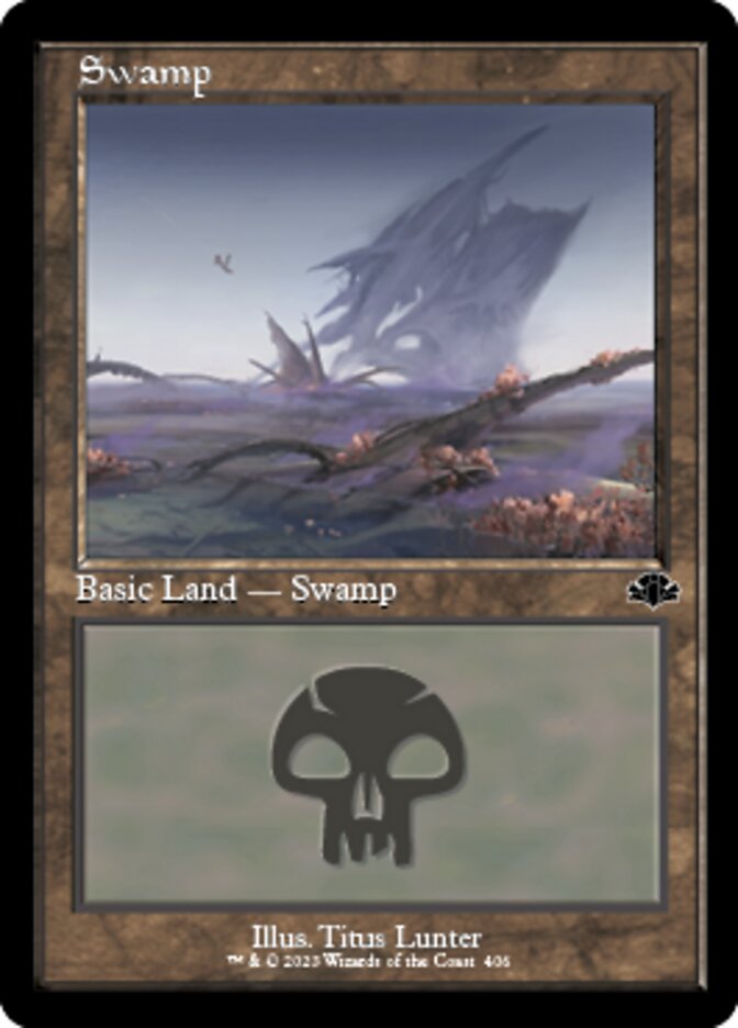 Swamp (406) (Retro) [Dominaria Remastered] | Card Citadel