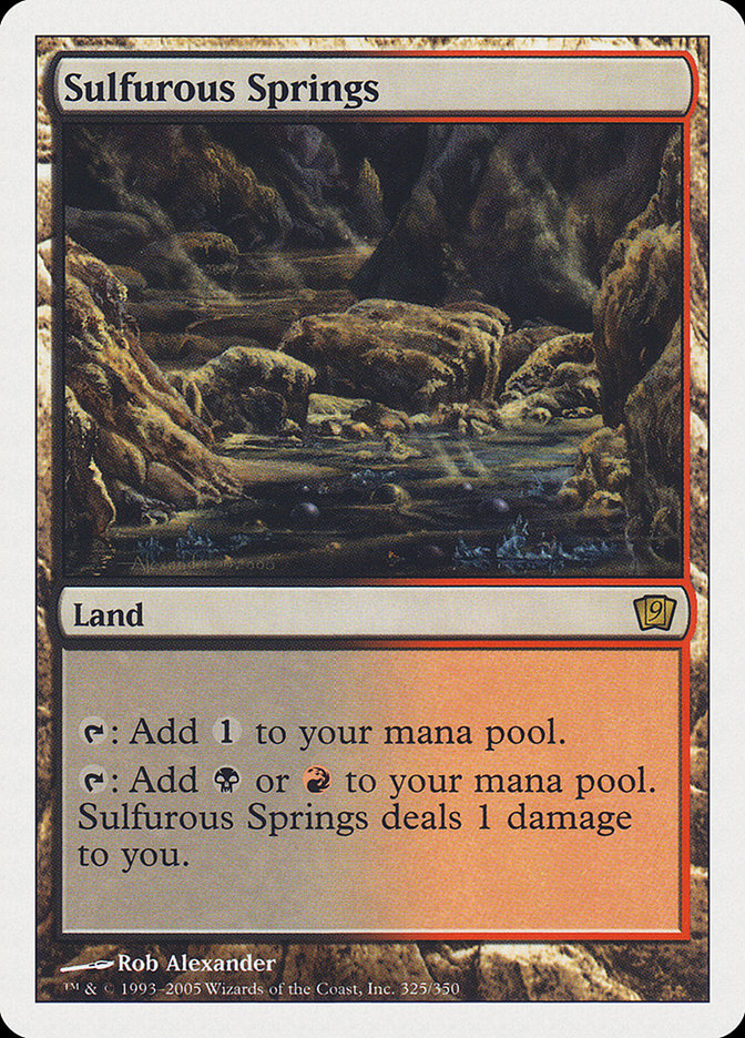 Sulfurous Springs [Ninth Edition] | Card Citadel