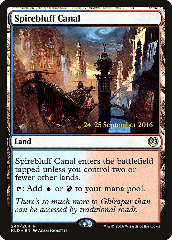 Spirebluff Canal  [Kaladesh Prerelease Promos] | Card Citadel
