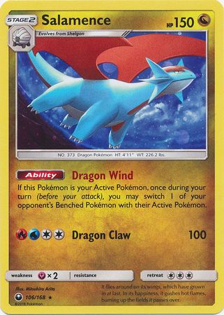 Salamence (106/168) (Cosmos Holo) [Sun & Moon: Celestial Storm] | Card Citadel