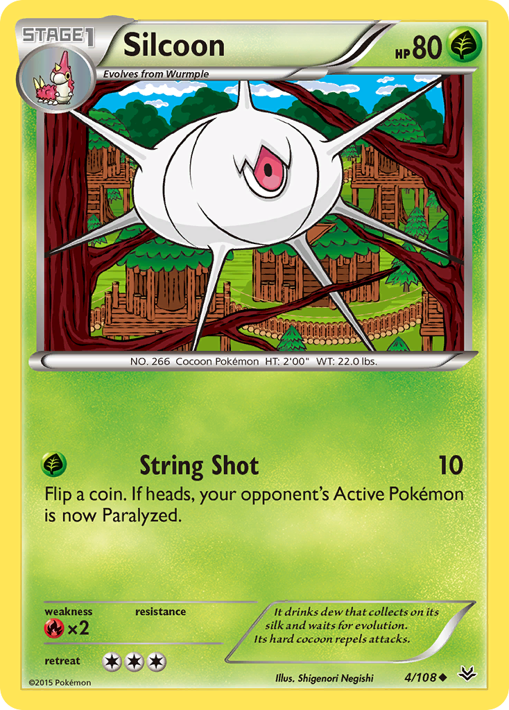 Silcoon (4/108) [XY: Roaring Skies] | Card Citadel