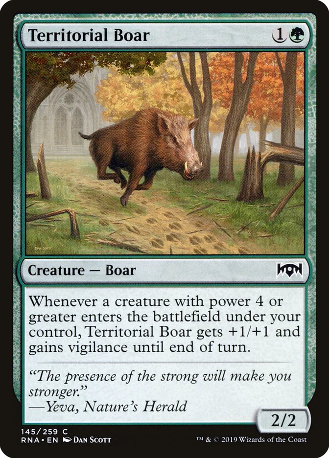 Territorial Boar [Ravnica Allegiance] | Card Citadel