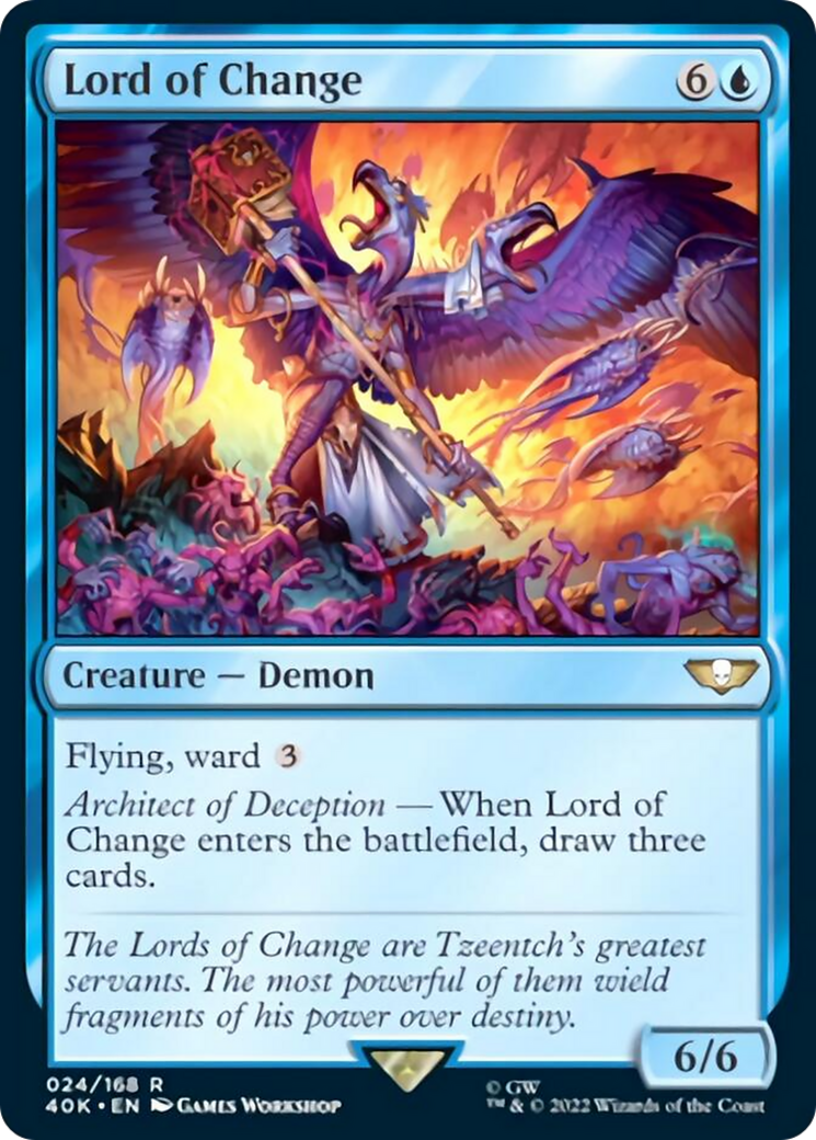 Lord of Change (Surge Foil) [Universes Beyond: Warhammer 40,000] | Card Citadel