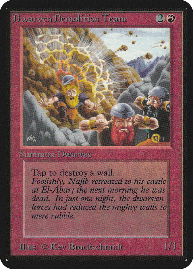 Dwarven Demolition Team [Limited Edition Alpha] | Card Citadel