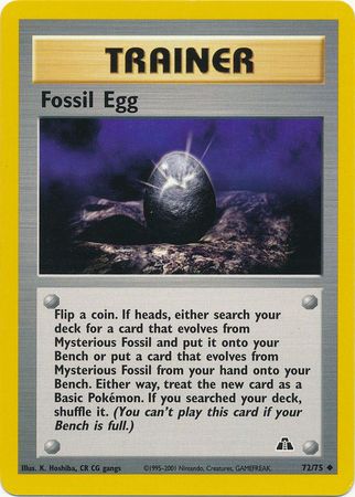 Fossil Egg (72/75) [Neo Discovery Unlimited] | Card Citadel