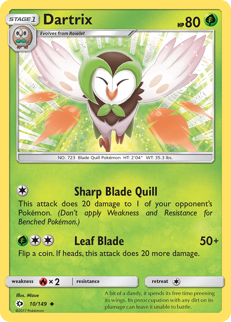 Dartrix (10/149) [Sun & Moon: Base Set] | Card Citadel