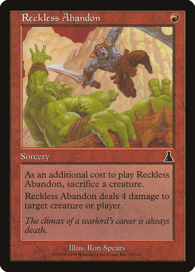 Reckless Abandon [Urza's Destiny] | Card Citadel