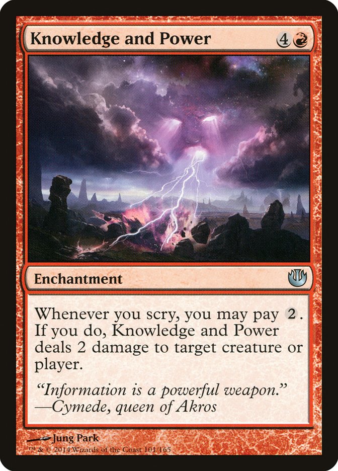 Knowledge and Power [Journey into Nyx] | Card Citadel