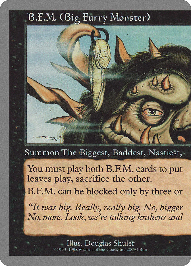 B.F.M. (Big Furry Monster) (28/94) [Unglued] | Card Citadel
