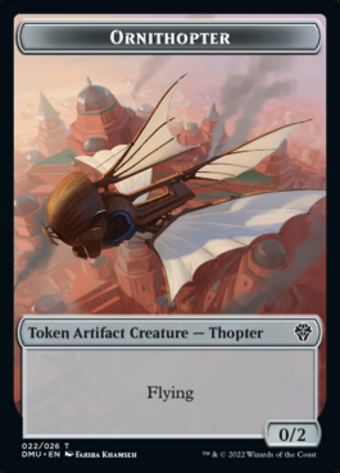 Phyrexian // Ornithopter Double-sided Token [Dominaria United Tokens] | Card Citadel