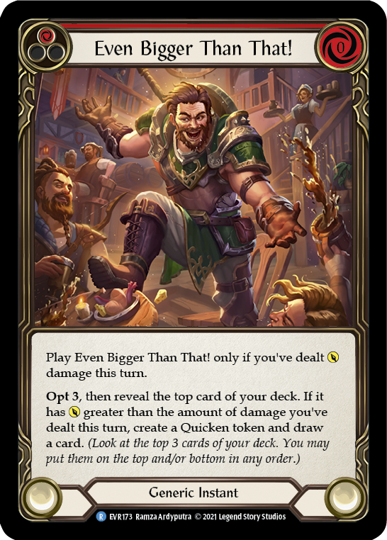 Even Bigger Than That! (Red) [EVR173] (Everfest)  1st Edition Normal | Card Citadel