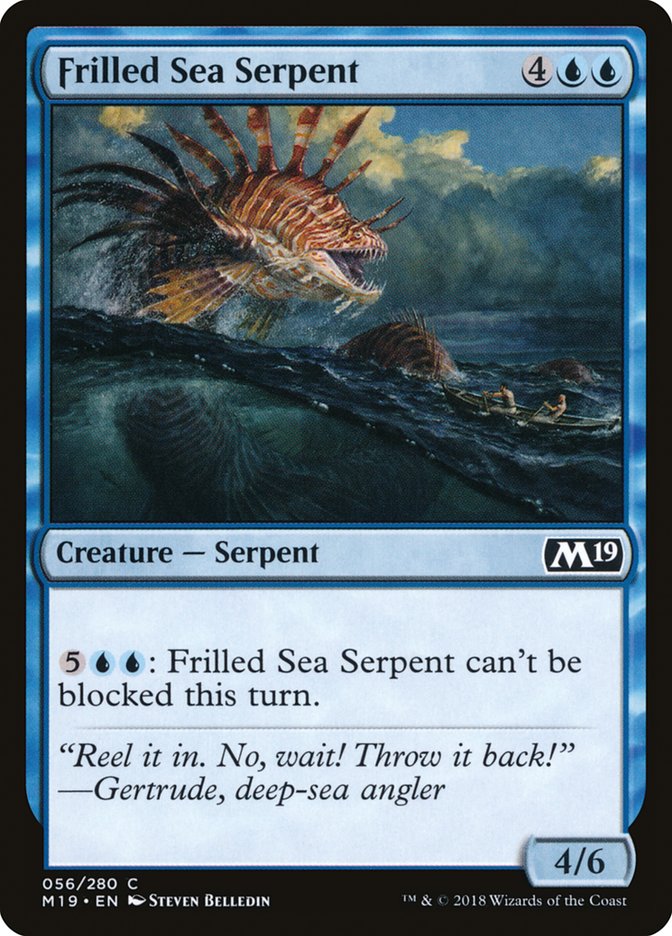 Frilled Sea Serpent [Core Set 2019] | Card Citadel