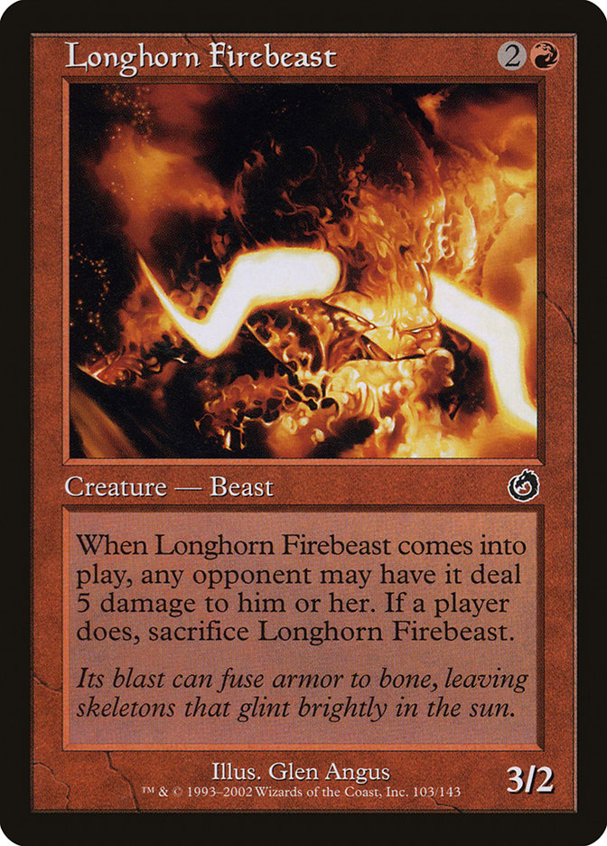 Longhorn Firebeast [Torment] | Card Citadel