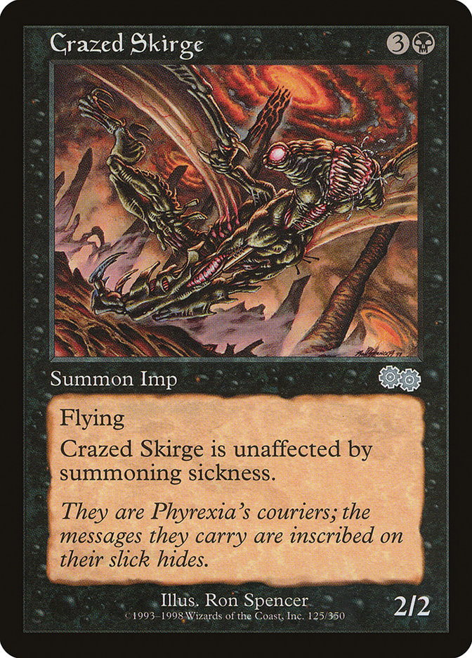 Crazed Skirge [Urza's Saga] | Card Citadel