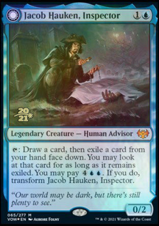Jacob Hauken, Inspector // Hauken's Insight [Innistrad: Crimson Vow Prerelease Promos] | Card Citadel